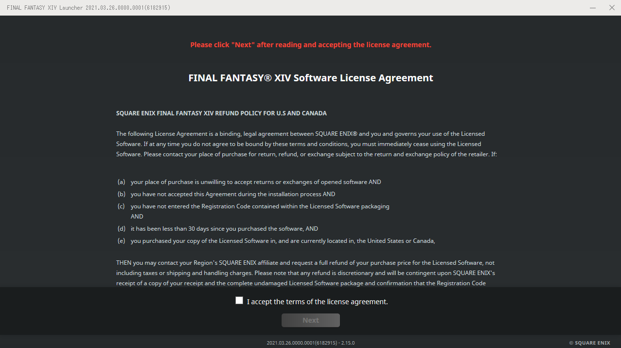 Accept Terms of License